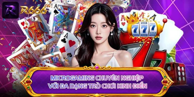 Microgaming chuyên nghiệp với đa dạng trò chơi kinh điển 